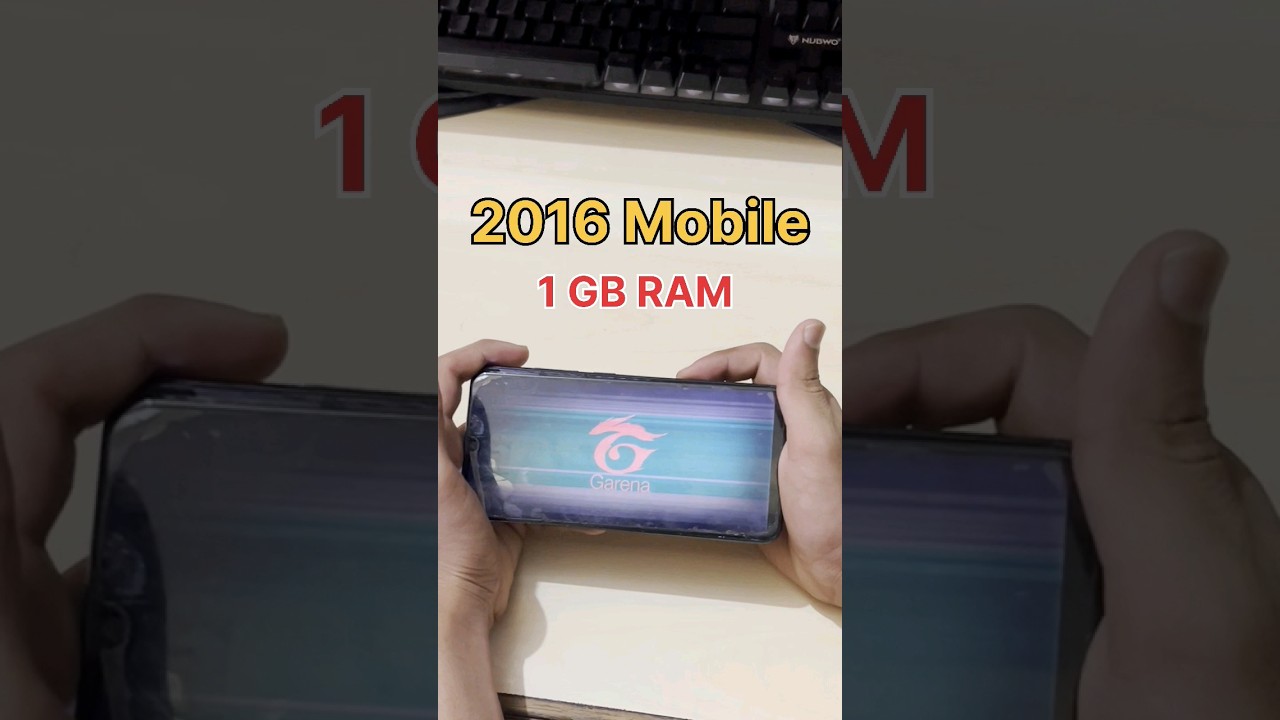 1 GB RAM ๐ ๐ 2016 Mobile - FREEFIRE TEST #freefire #1gbram #2gbram #iphone15 #pocox6pro #shorts