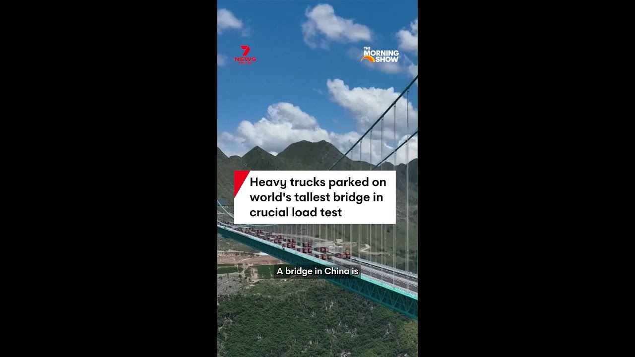 China's Tallest Bridge Passes Final Load Test 🚧
