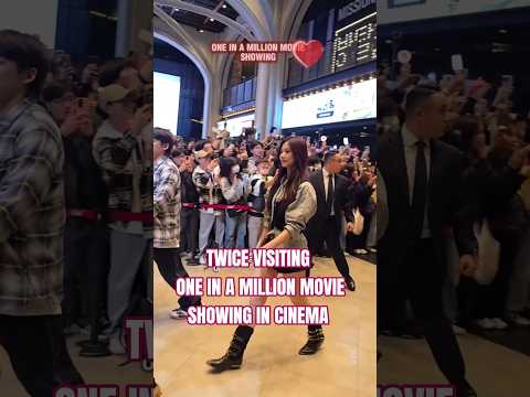 TWICE VISITING ONE IN A MILLION MOVIE SHOWING IN CINEMA #Twice #TWICE_10th_Anniversary #트와이스