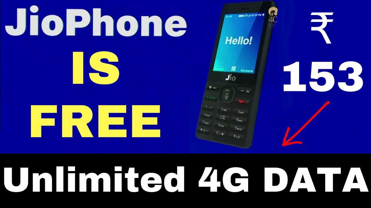 JIO 4G FEATURE PHONE FREE | LAUNCH DETAILS | ₹153 offer Hindi