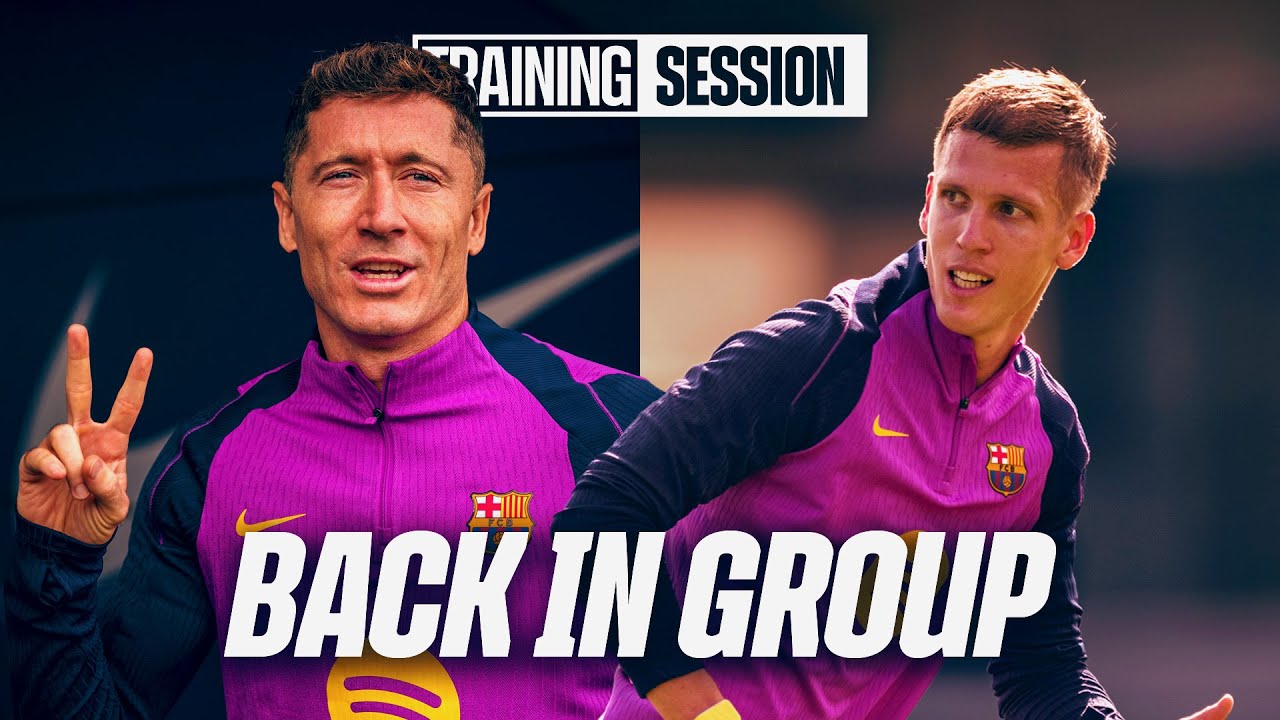 FC Barcelona Training Update: Lewy & Olmo Rejoin the Squad 🔵🔴