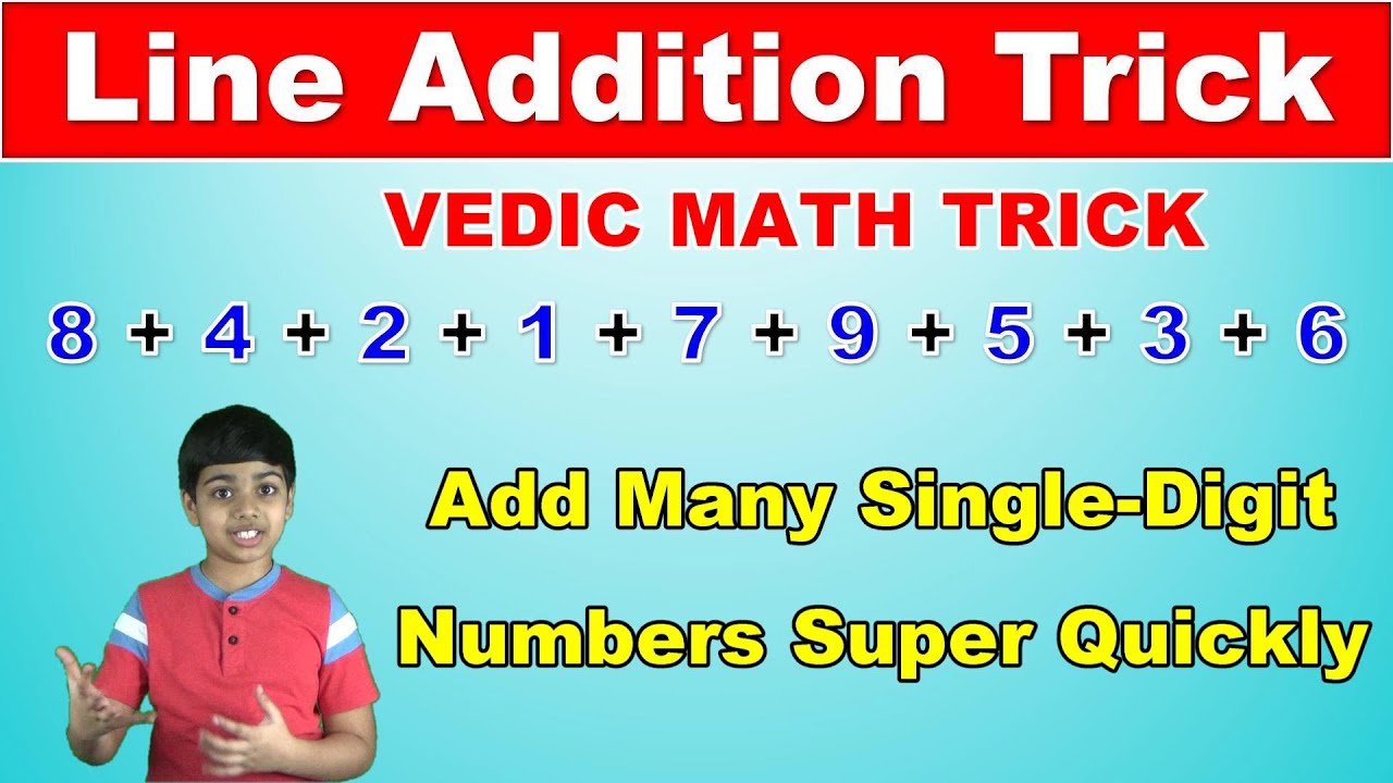 Speed Up Your Math: Quick Line Addition Trick for Single-Digit Sums โจ
