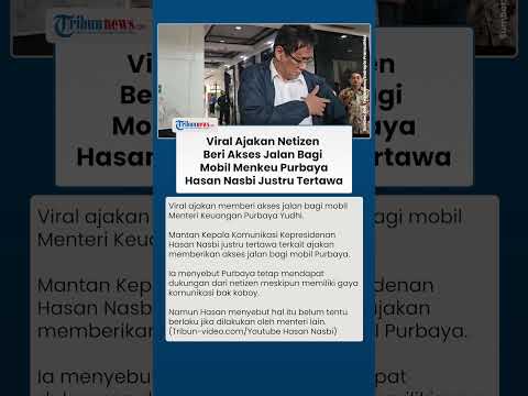 Hasan Nasbi Justru Tertawakan Ajakan Netizen Beri Akses Jalan Bagi Mobil Menkeu Purbaya