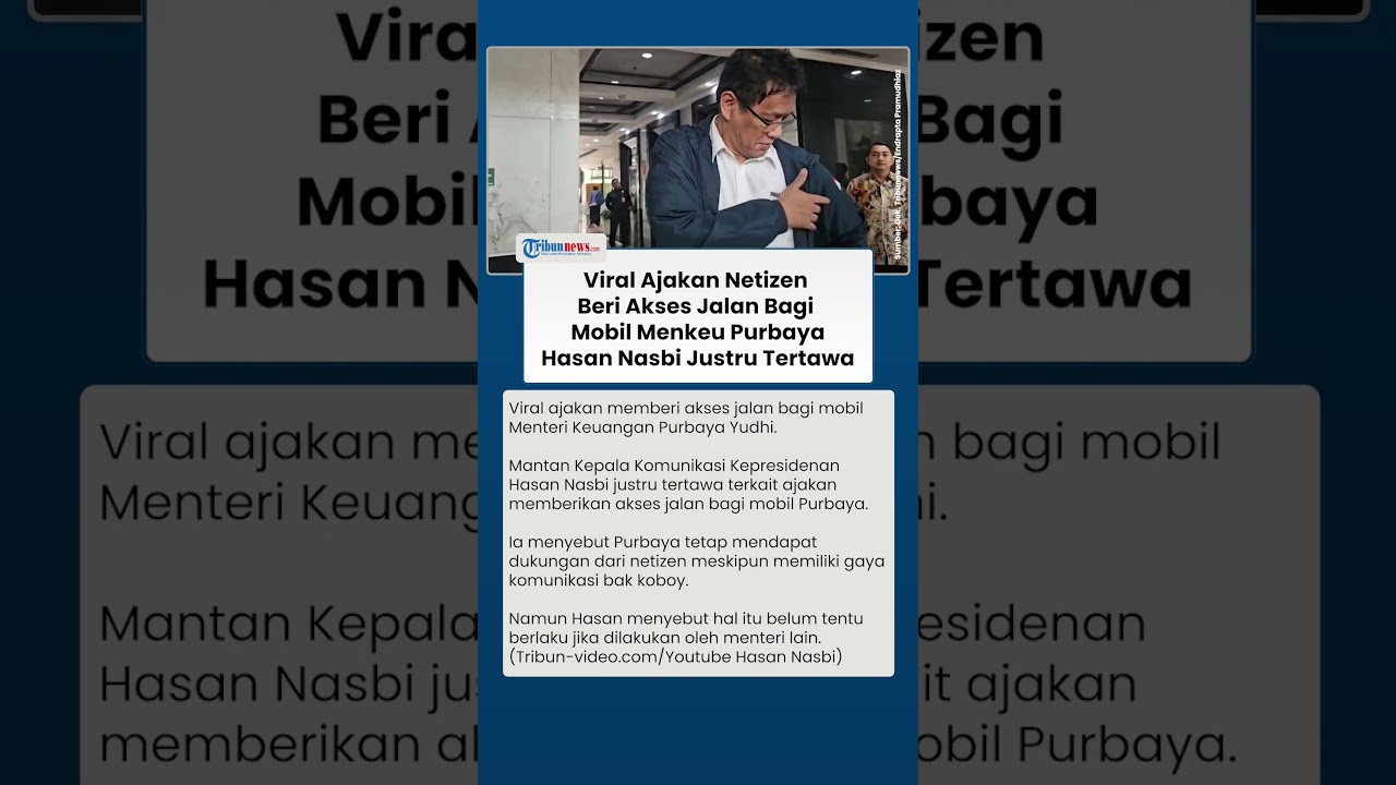 Hasan Nasbi Tertawa Saat Netizen Usul Beri Akses Jalan untuk Mobil Menkeu Purbaya 🚗