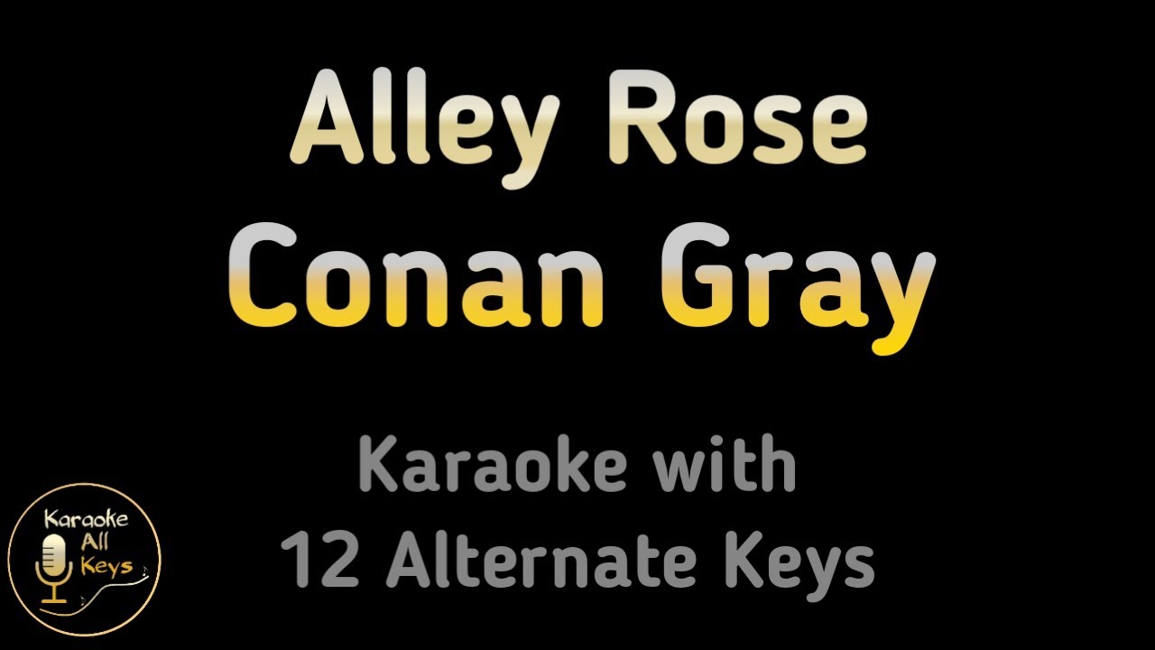 Conan Gray - Alley Rose Karaoke | Instrumental in Original & Female Keys 🎤