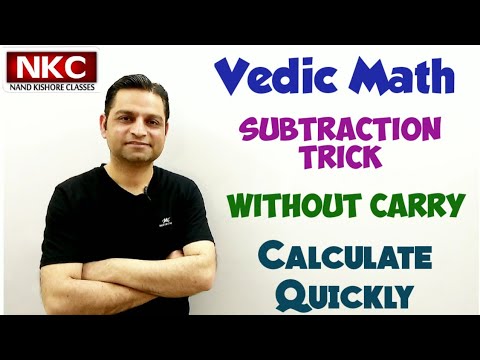 Vedic Math Subtraction Trick - Without Carry | Quick Calculation | No confusion now for kids