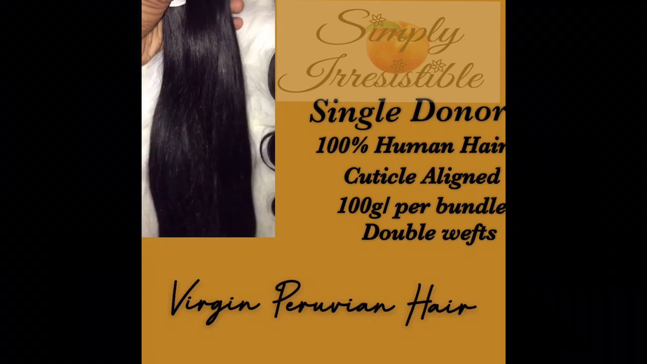 Peruvian Hair Collection: Virgin, Single Donor 🌟
