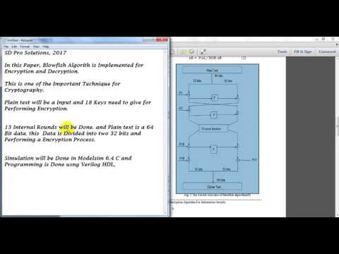 implementation of blowfish algorithm for information security||best vlsi 2017-2018 project titlelist