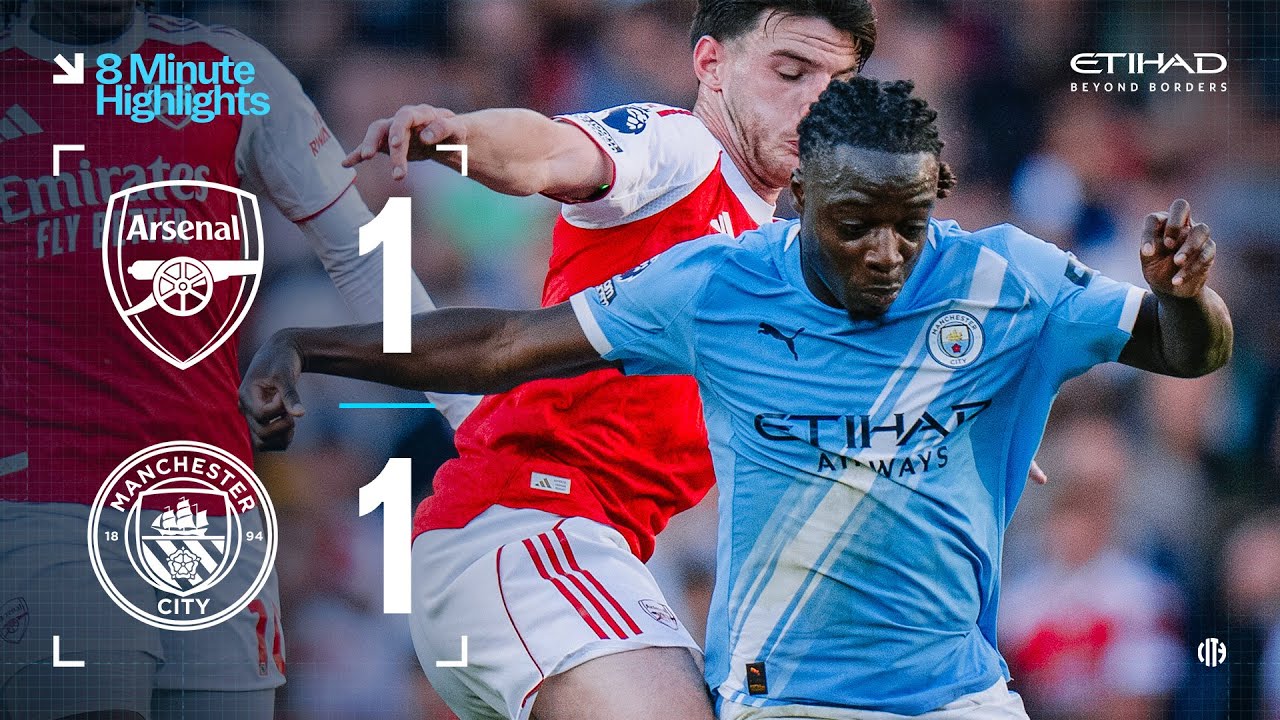 Drama at the Emirates: Arsenal and City Draw 1-1 with Last-Minute Equalizer ⚽