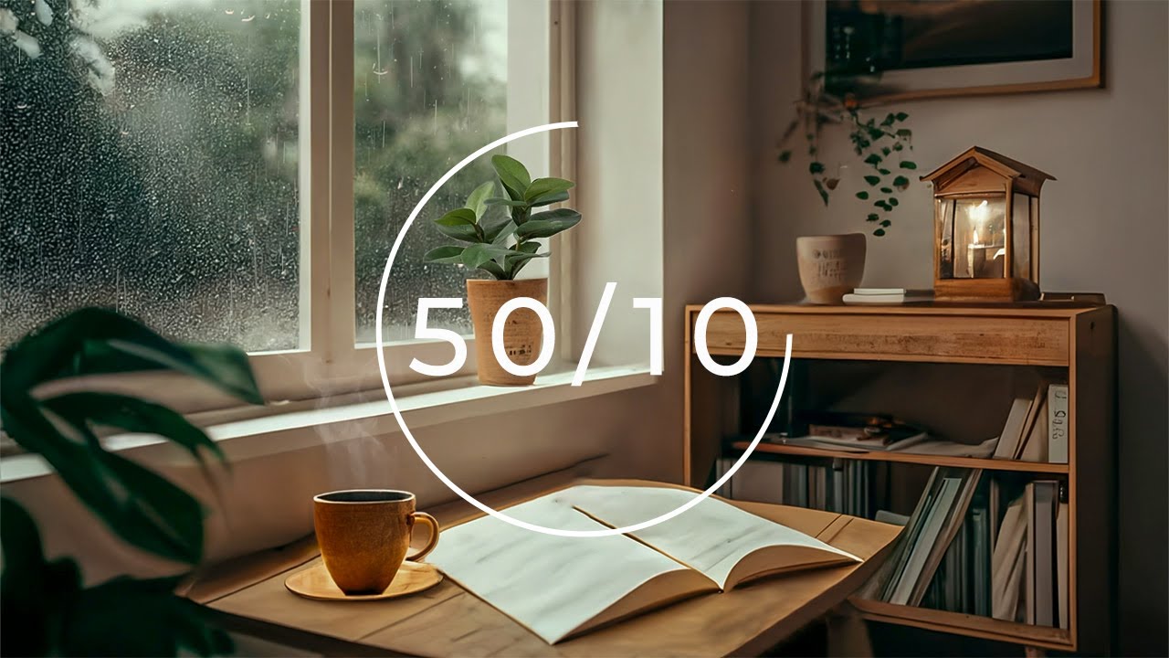 50/10 Pomodoro Timer for Focus & Relaxation 🎧