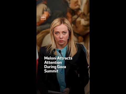 Meloni Attracts Attention  During Gaza Summit