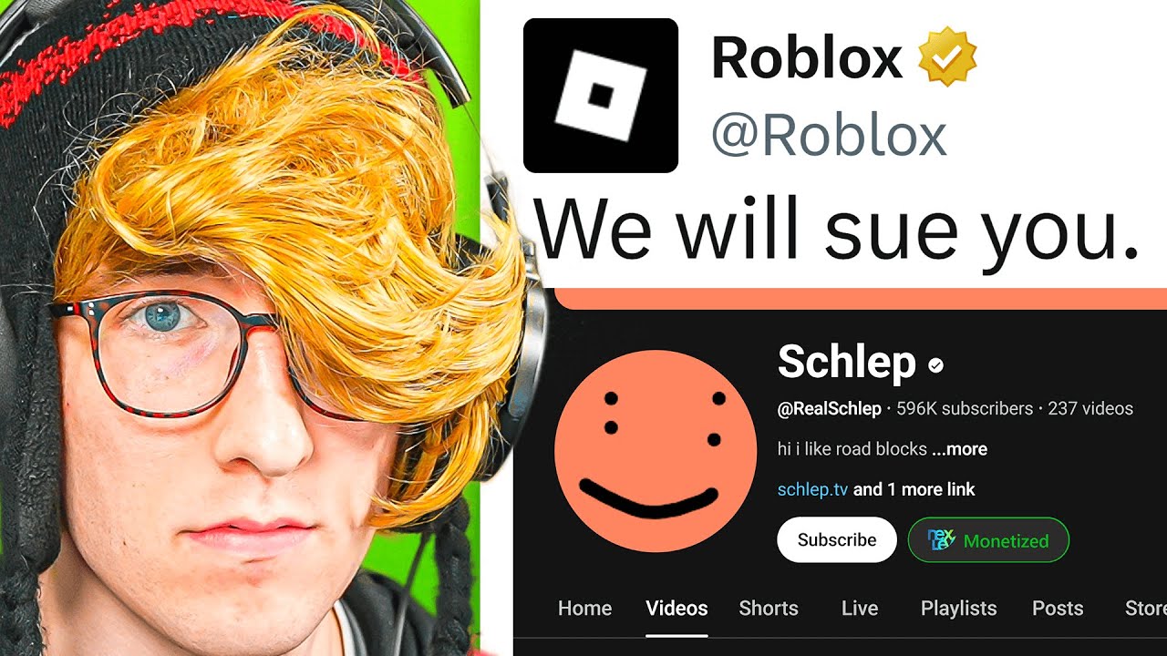 Roblox Bans Schlep & Threatens Lawsuit 🚫