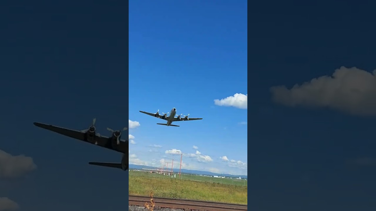 Spectacular Low Pass of Everts Air Fuel DC-6 at Fairbanks International โ๏ธ