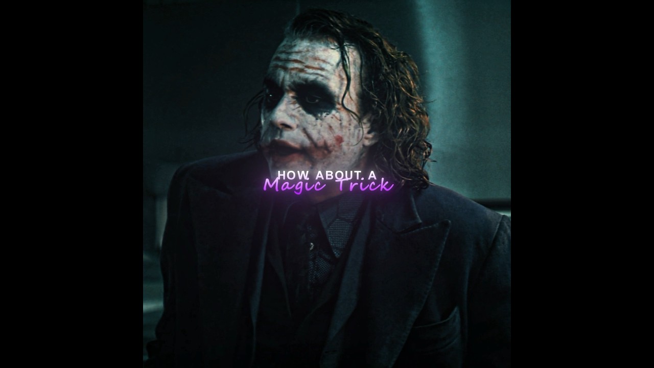 How About A Magic Trick | Joker Edit (The Dark Knight) | Song : Red Sex - Vessel ( Slowed & Reverb)