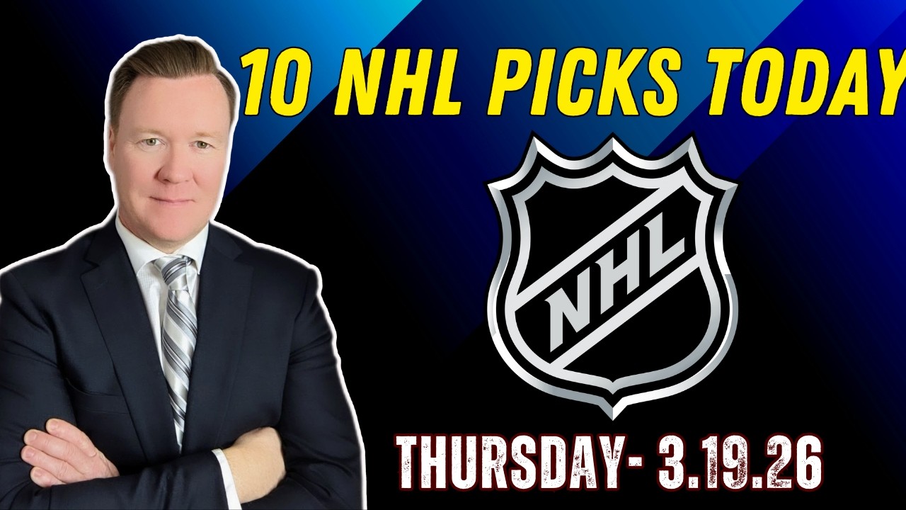 Thursday 10 NHL Betting Picks l 3/19/26 l Vernon’s Best NHL Bets, Expert Picks and Predictions