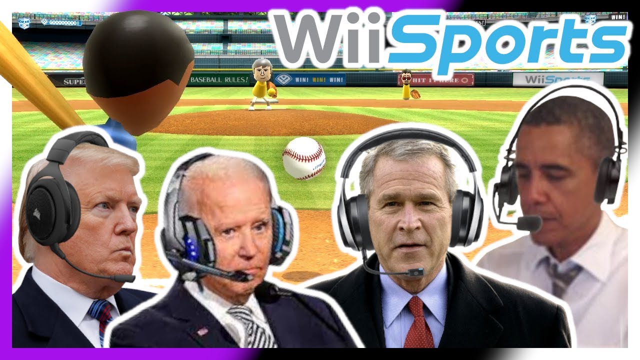 US Presidents Play Baseball in Wii Sports ⚾