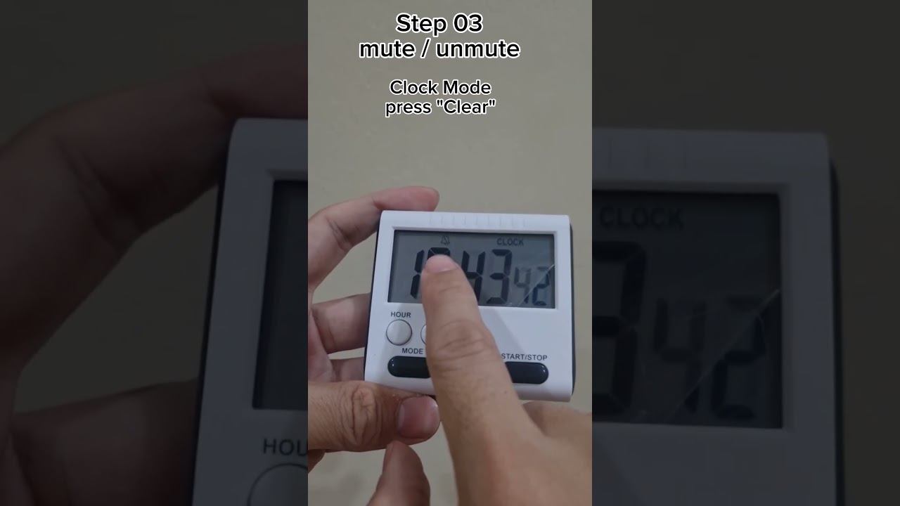 Digital Timer Step 03: Mute/Unmute 🔇