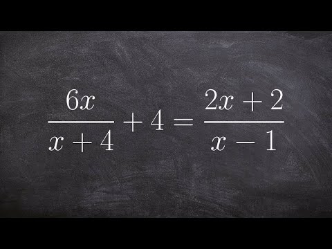 Solving a rational equation with two solutions