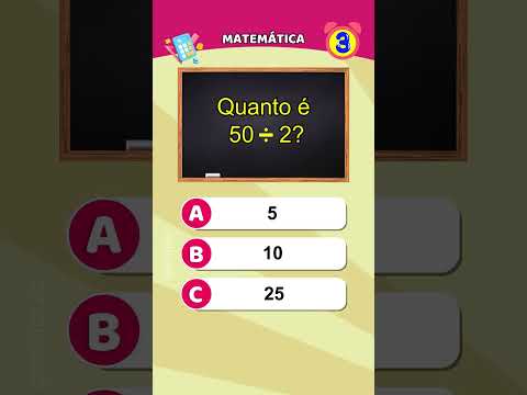 Perguntas de matemática de ensino fundamental - Quiz #quiz #matemática