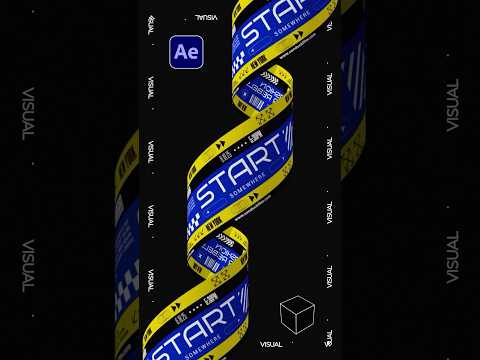 Create Hyper Typography Spiral Motion Graphics in After Effects