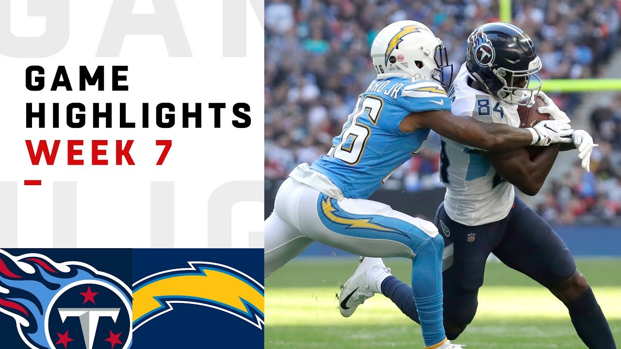Titans vs. Chargers Week 7 Highlights | Exciting NFL Action in London 🇬🇧