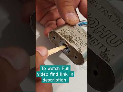 how to unlock a lock without key?
