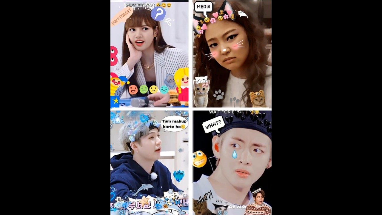 BTS & BLACKPINK Funny Moments Hindi Dubbed 😂