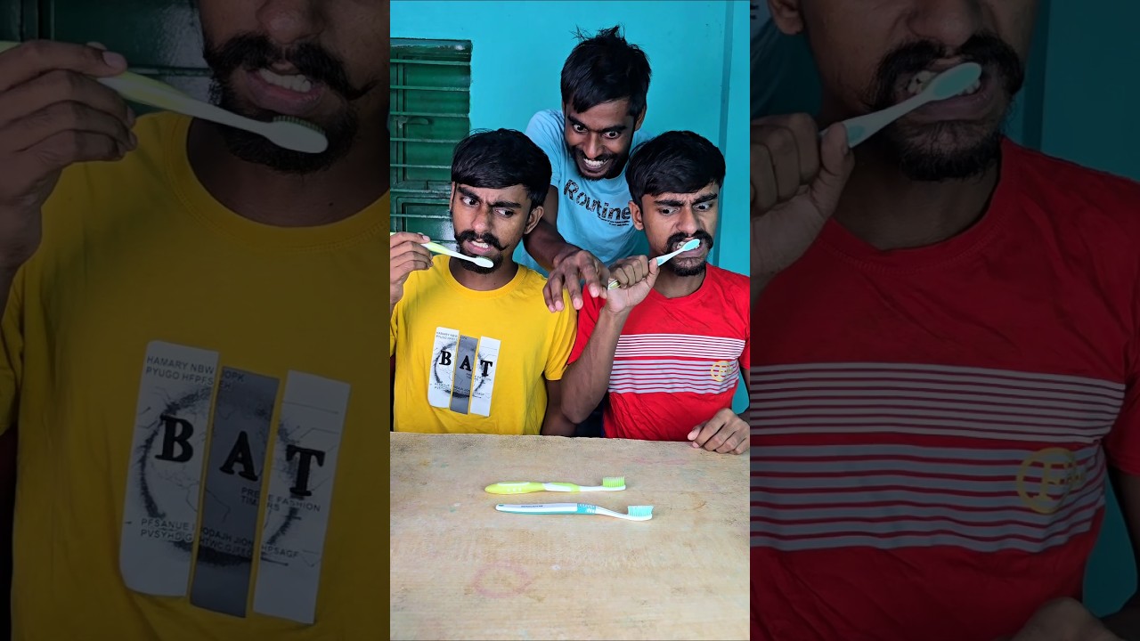 Epic Toothbrush Showdown: Little Brother vs Big Brother! πͺ₯π