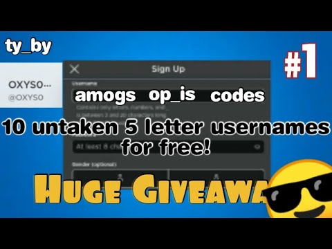 10 untaken 5 letter Roblox usernames! watch before their gone! (free giveaway) #roblox #giveaway !