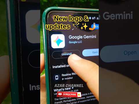 Gemini AI new logo and updates 🤳🏻✨🪄 #azarchannel #gemini #google