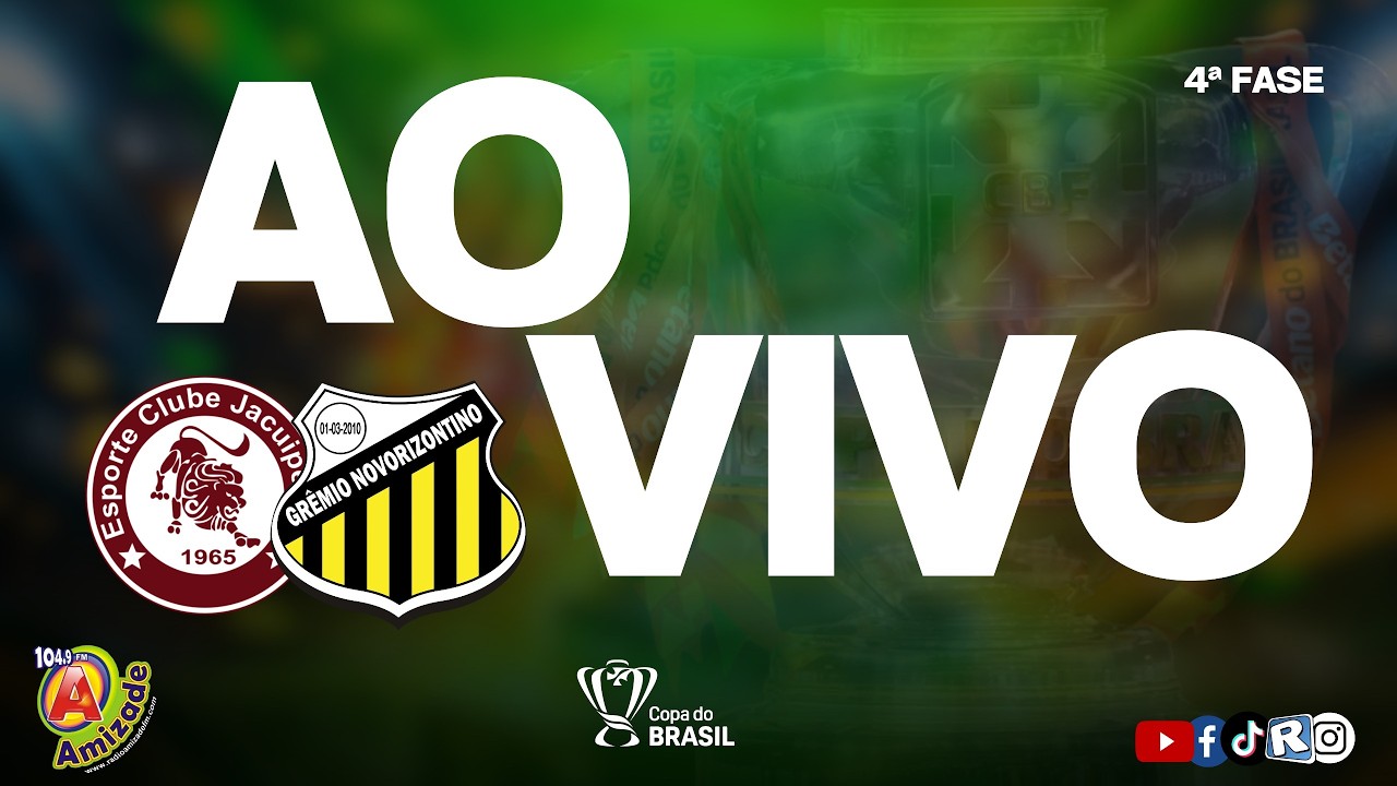 AO VIVO: Jacuipense x Novorizontino - Copa do Brasil 2026 ⚽