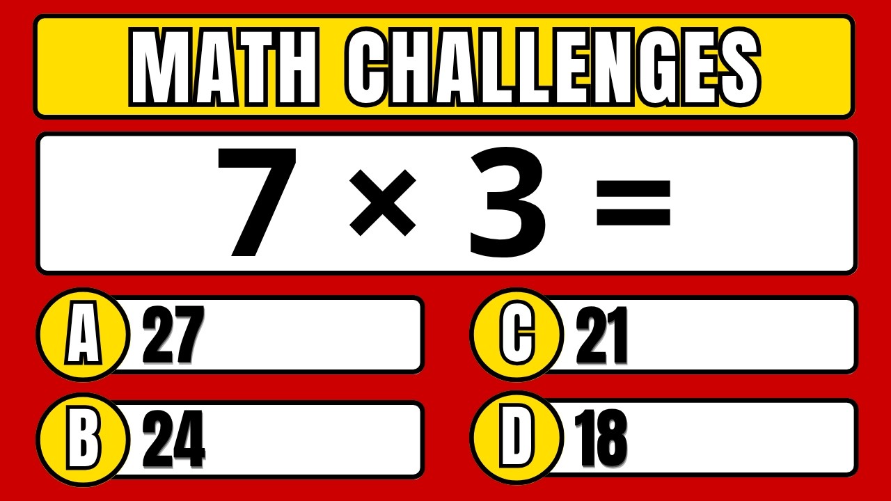 Ultimate Math Challenge: Test Your Skills with 100 Questions! 🧠