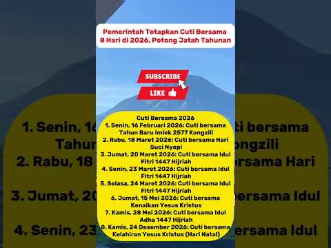 ASIK‼️‼️Pemerintah sudah tetapkan cuti bersama tahun 2026#videoviral #prabowo #trending