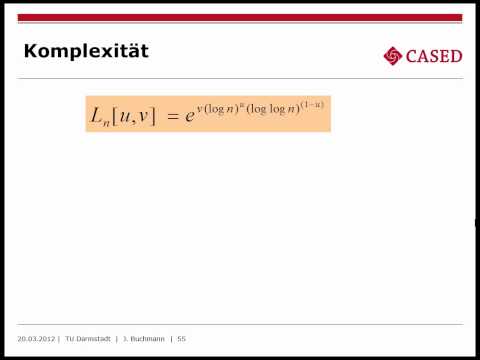 Prof. J. Buchmann (TU Darmstadt) -- Kryptographie für emergente Software 5/6