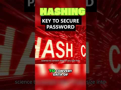 HASHING   KEY TO SECURE PASSWORD
