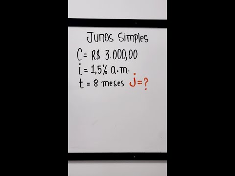 Como Calcular Juros Simples #shorts #jurossimples