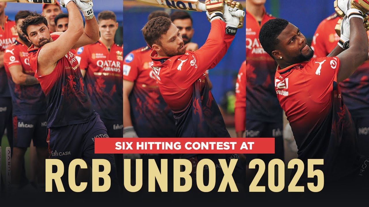 RCB Unbox 2025: Six Hitting Contest & Balls in City 🏏