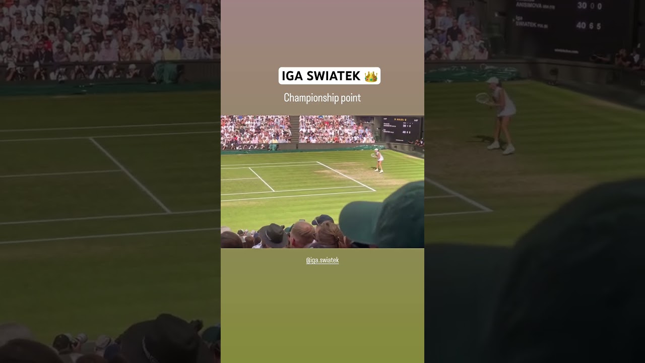 Iga Swiatek Wins Championship Point at Wimbledon 2025 🎾