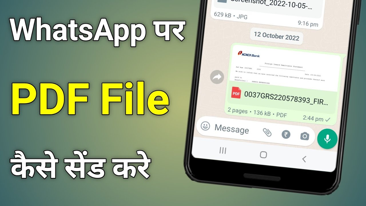 Easiest Way to Send PDFs on WhatsApp 📱 | Step-by-Step Guide
