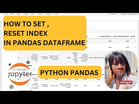 Python Pandas Tutorial : Index - How to Set, Reset and Use Indexes.
