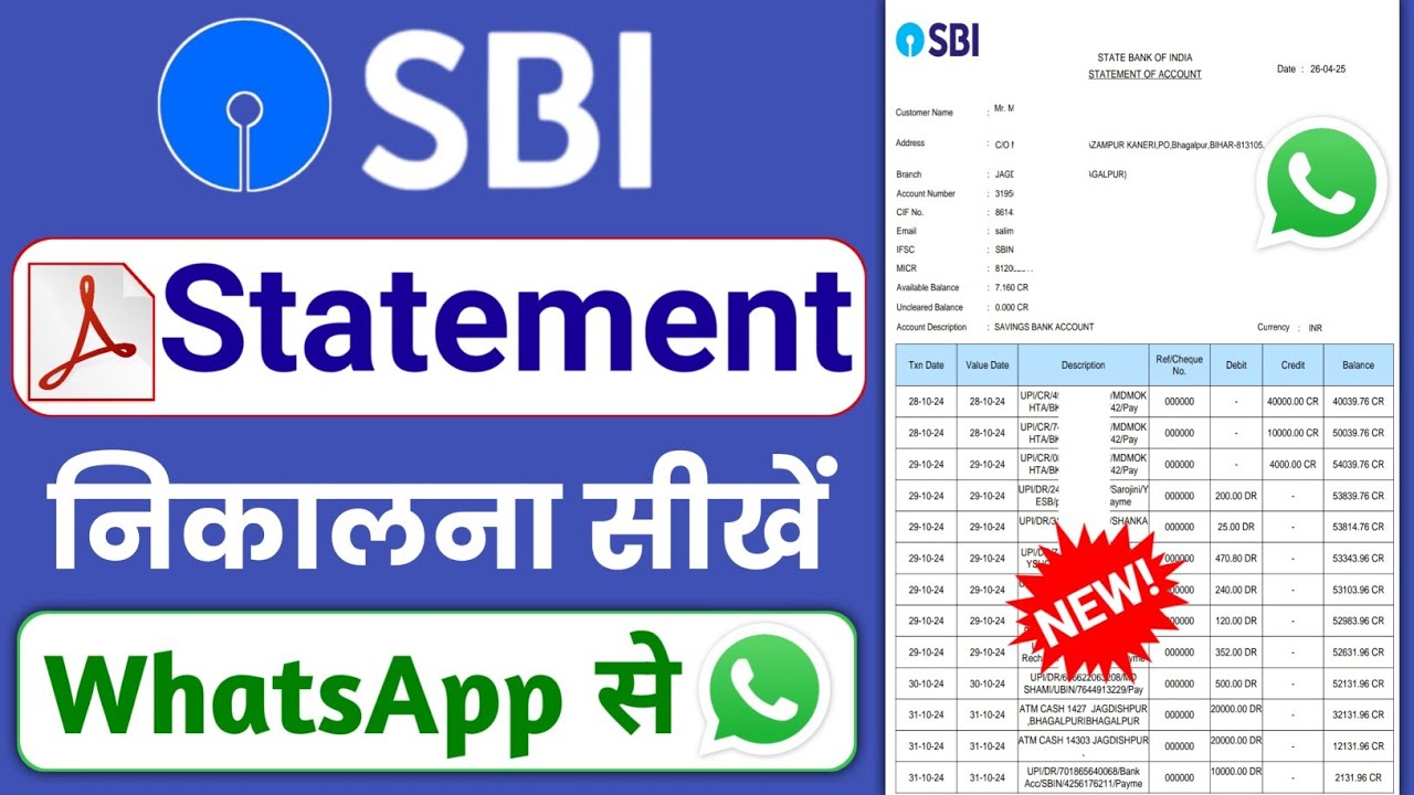 How to Download SBI Bank Statement in PDF Format