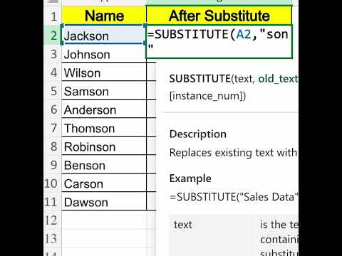 Excel SUBSTITUTE Function Explained Simply π