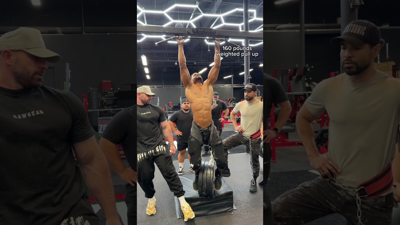 My First 160-Pound Weighted Pull-Up Challenge 💪