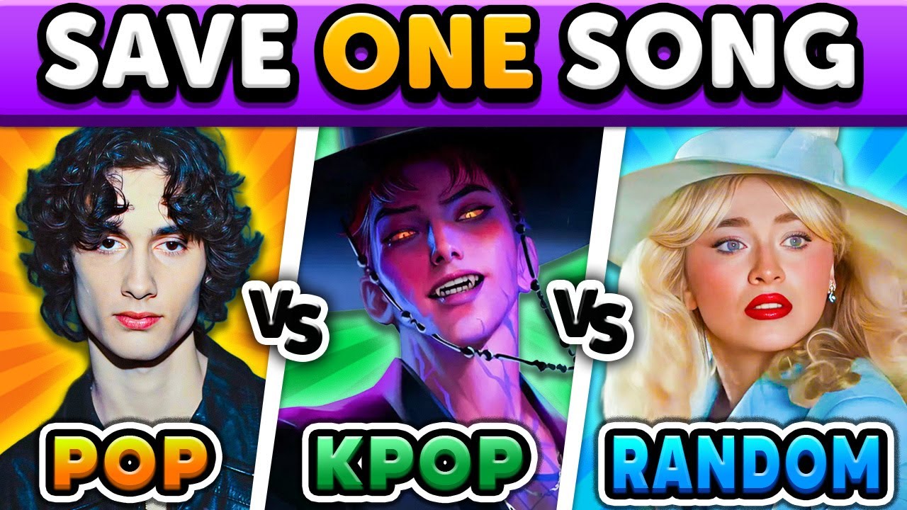POP vs KPOP vs Random 🎶 Save One Song Challenge