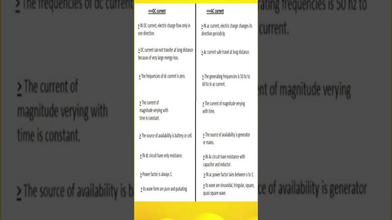 AC vs DC Current: Key Differences ⚡