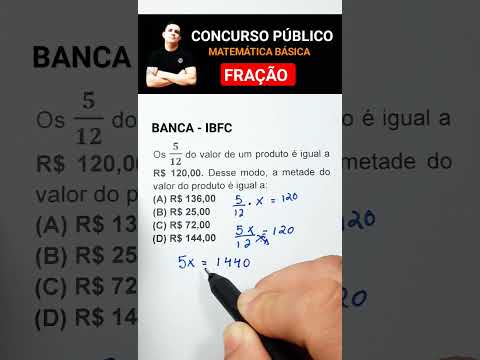 🔴 FRAÇÃO em CONCURSO PÚBLICO. #concursospúblicos