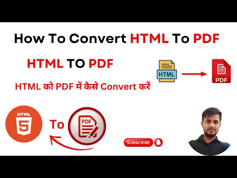 How to Convert HTML to PDF | HTML to PDF converter | Convert html to PDF Online