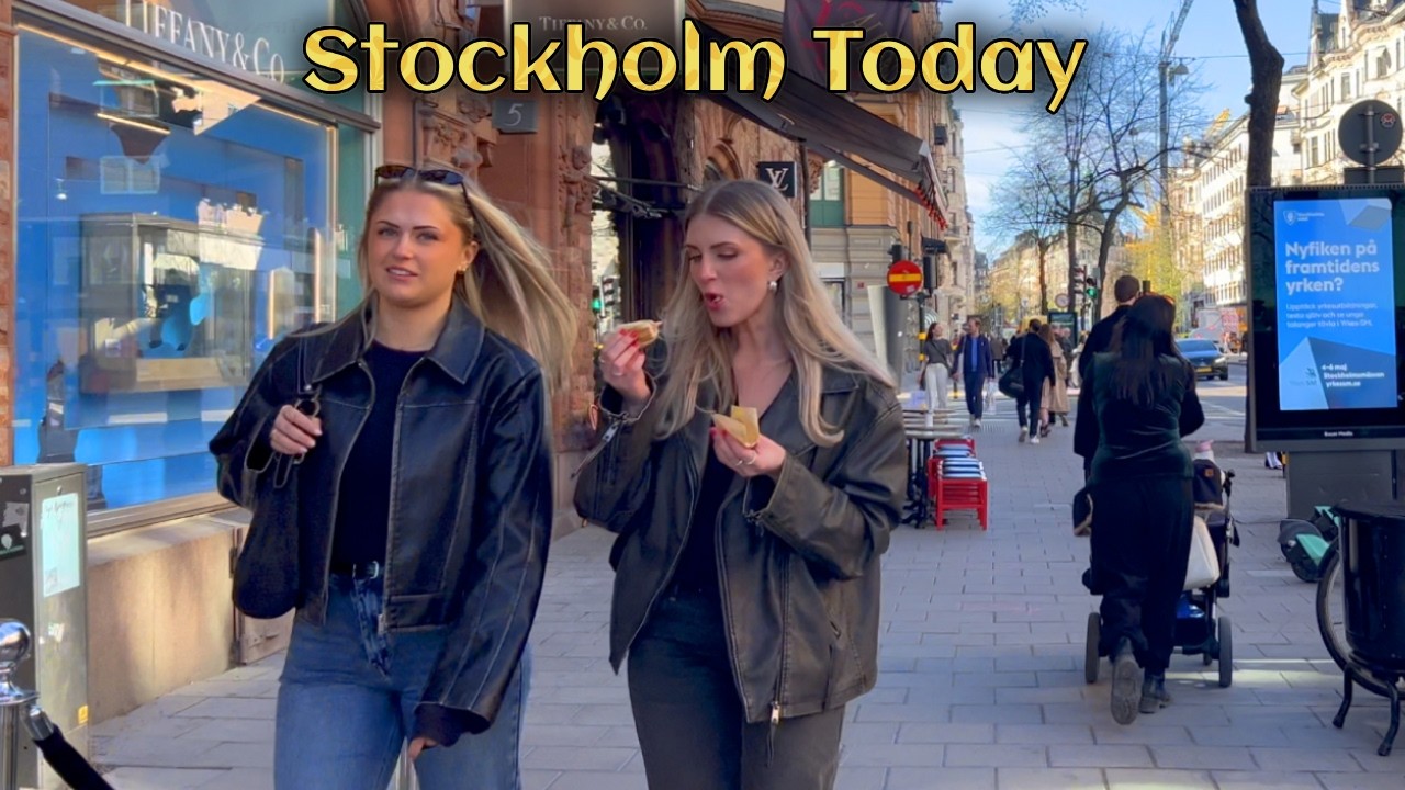 Stockholm Today, April 30 — City Walk 4K