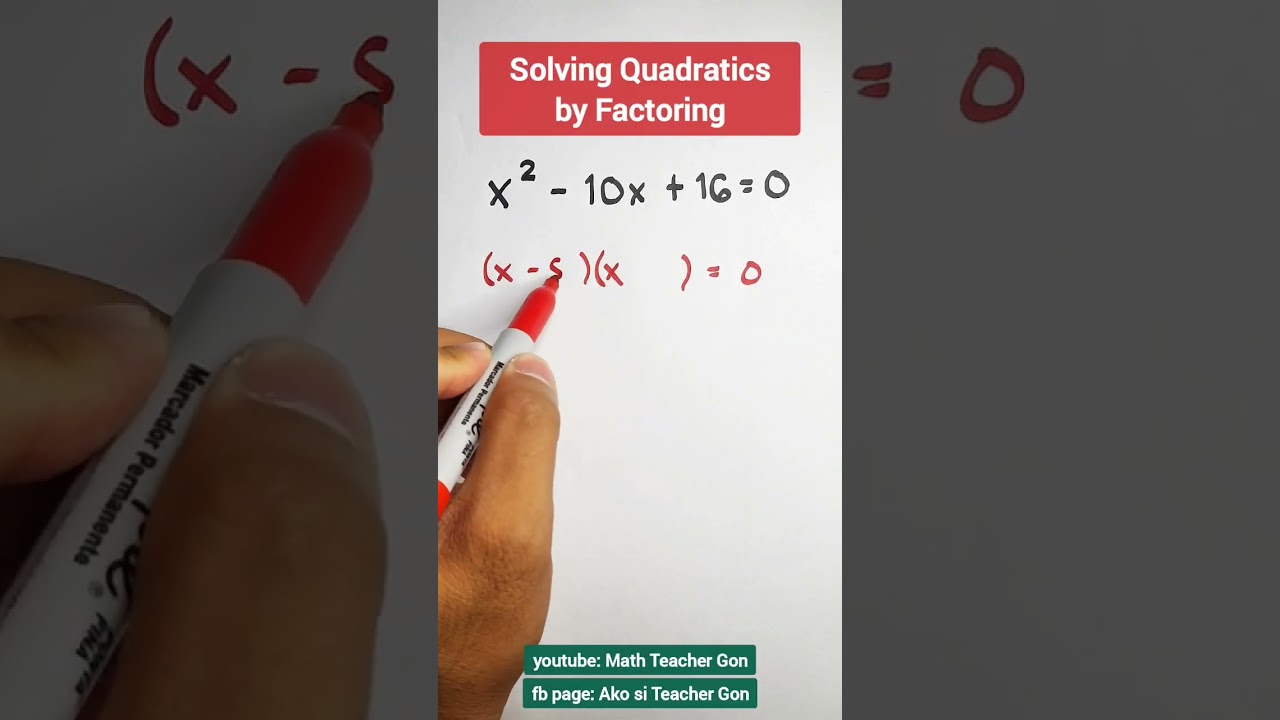 Factoring Quadratic Equations: A Step-by-Step Guide