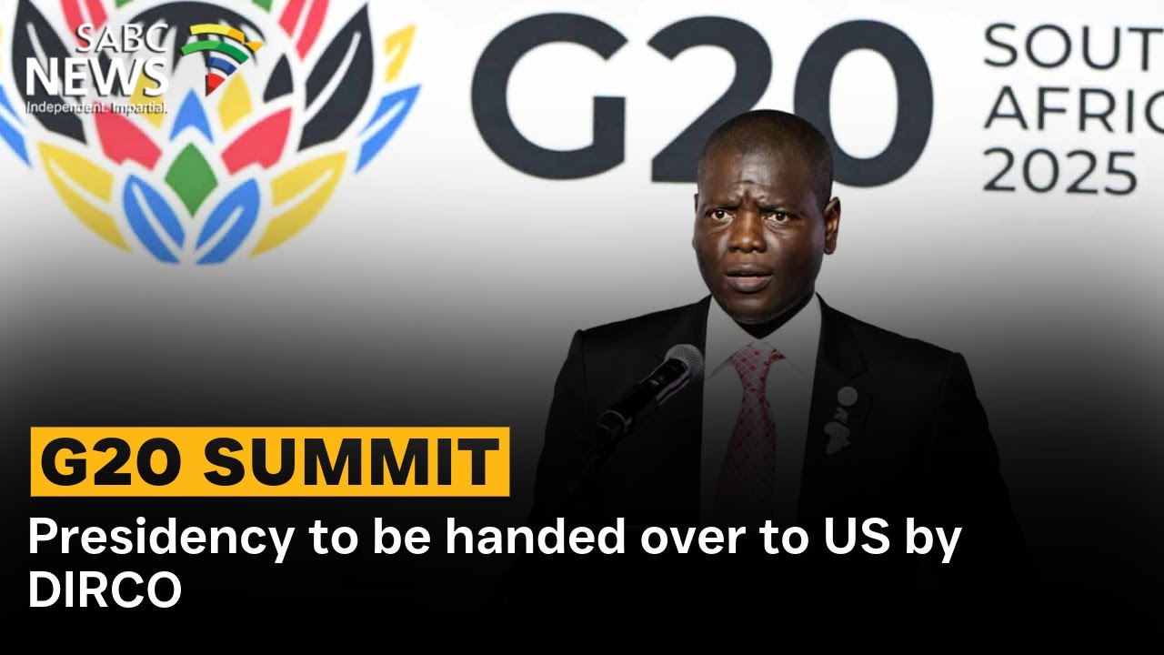 G20 SA to Transfer G20 Presidency to US 🇺🇸
